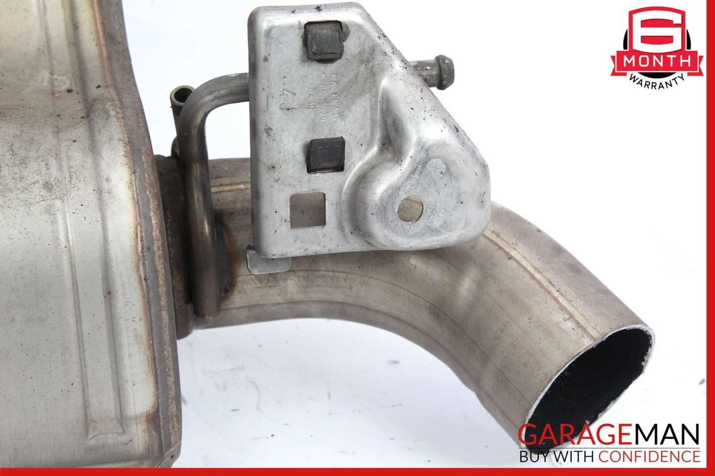 14-17 Maserati Ghibli M157 Rear Left Driver Side Exhaust Muffler Dual Tip