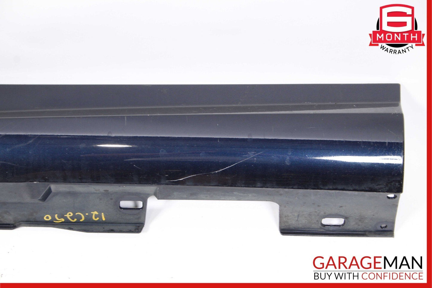08-14 Mercedes W204 C250 AMG Sport Sedan Left Side Skirt Rocker Moulding Blue