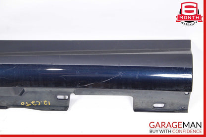 08-14 Mercedes W204 C250 AMG Sport Sedan Left Side Skirt Rocker Moulding Blue