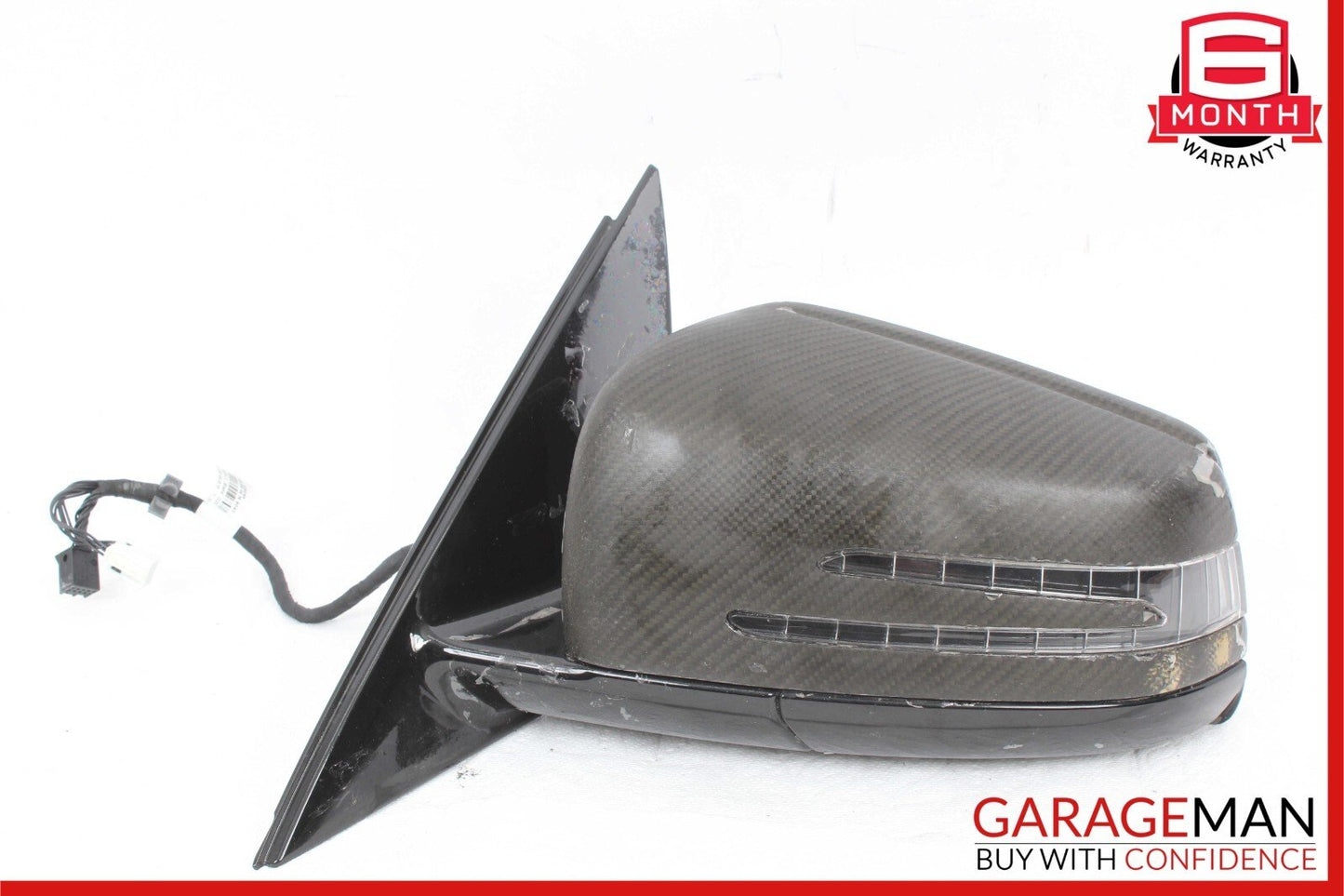 10-13 Mercedes W212 E63 E550 Front Left Driver Side Mirror Door Rear View OEM