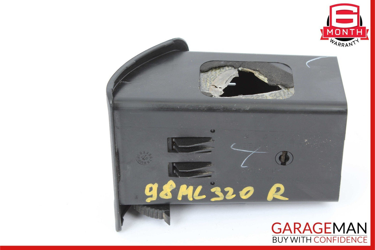 98-05 Mercedes W163 ML350 ML430 Front Right Side Dashboard A/C AC Air Vent Black