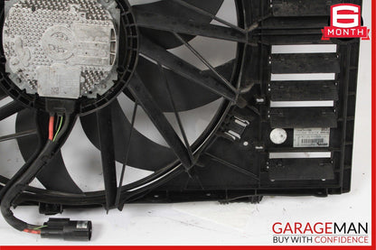 10-16 Porsche Panamera 970 4.8L Radiator Engine Electric Cooling Fan Shroud Assy