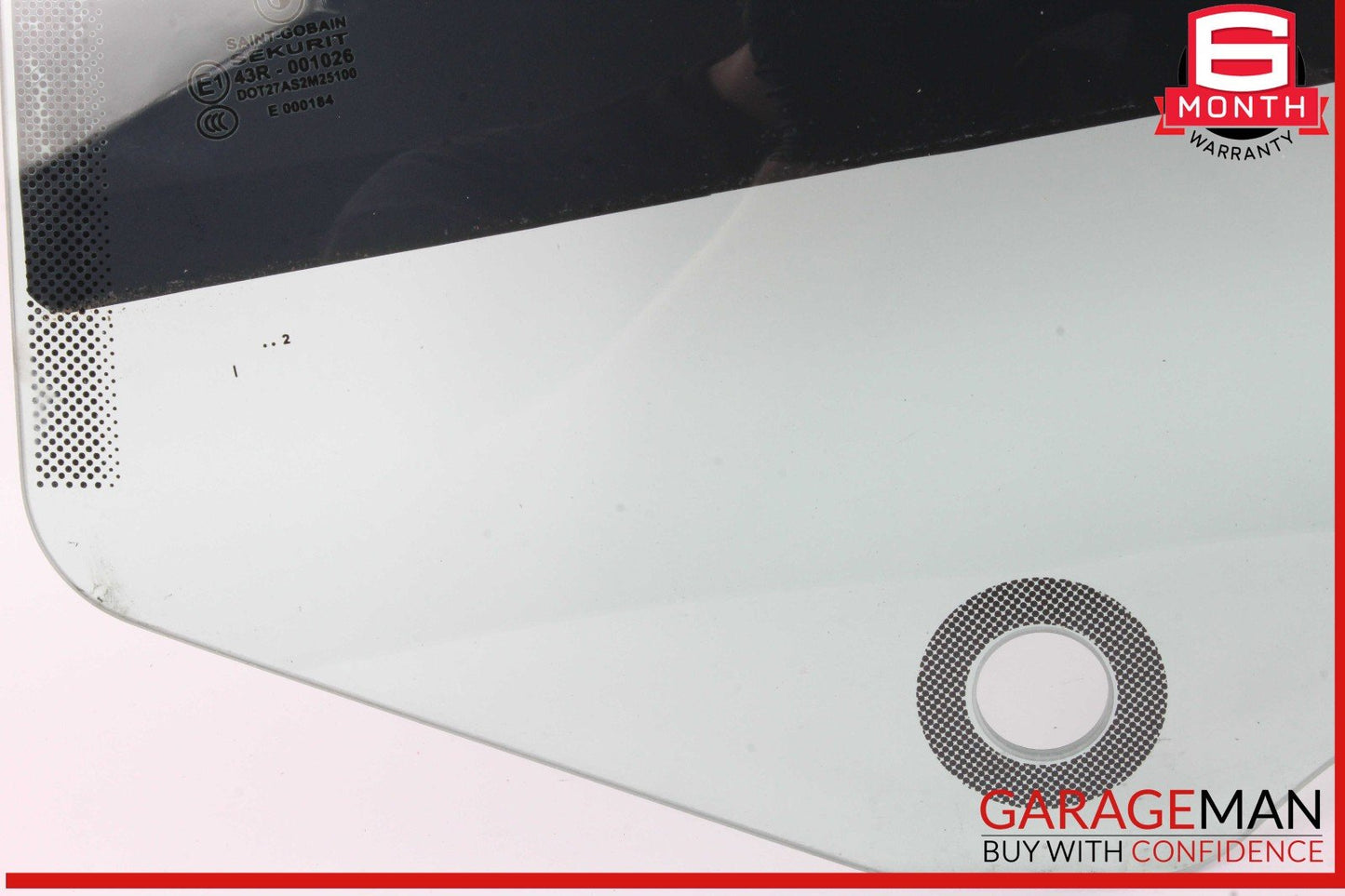 12-18 BMW 640i Rear Left Driver Side Door Window Glass OEM