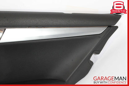 08-14 Mercedes W204 C300 Sedan Rear Right Passenger Side Door Panel Cover Black