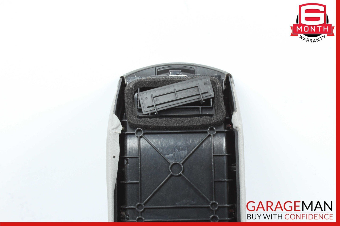 03-06 Mercedes R230 SL500 Center Console Arm Rest Armrest Storage Tray Grey