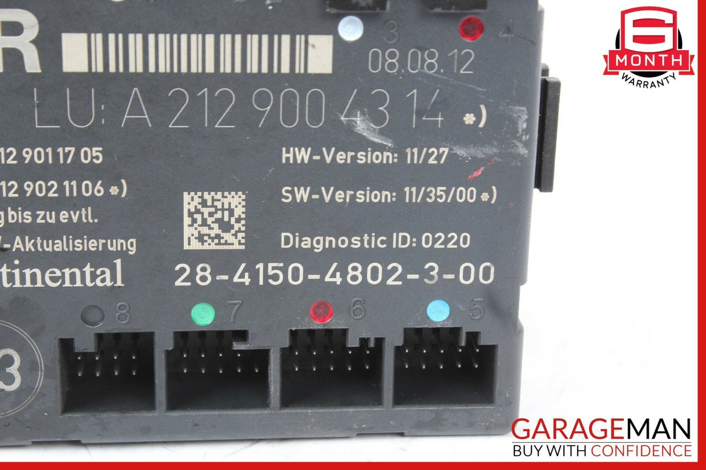 08-14 Mercedes W204 C250 C300 C350 Front Right Side Door Control Module Unit
