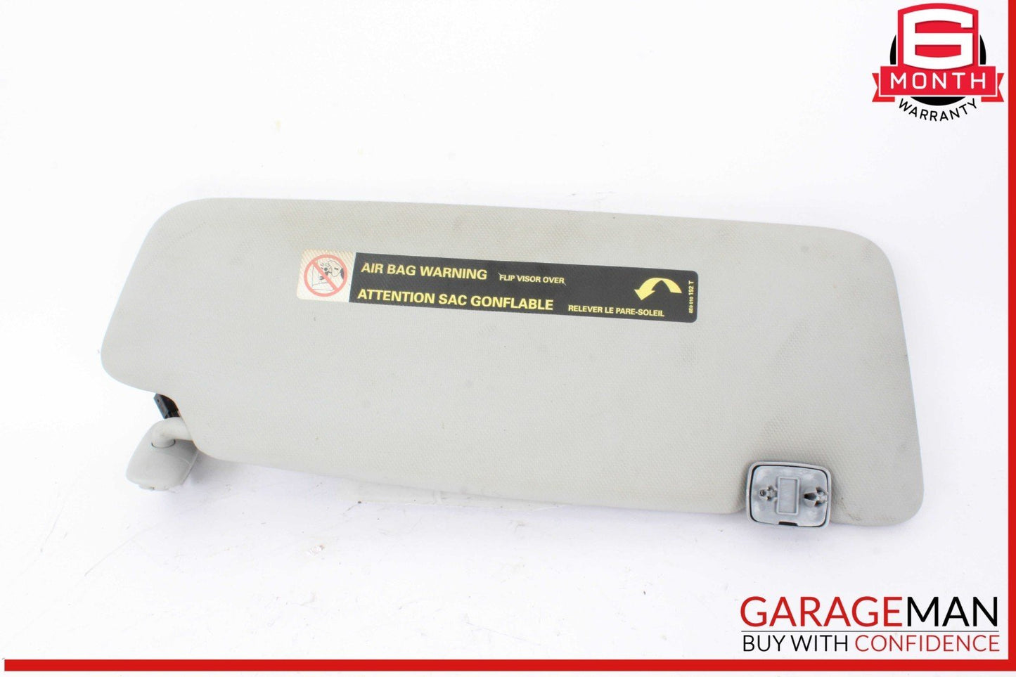 09-16 Audi A4 Front Left Driver Side Sun Visor Sunvisor Gray 8U0857551F OEM