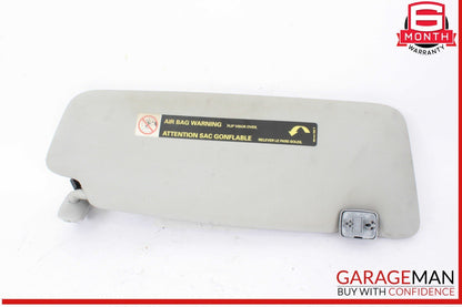09-16 Audi A4 Front Left Driver Side Sun Visor Sunvisor Gray 8U0857551F OEM