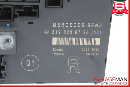 06-11 Mercedes W219 CLS500 CLS63 AMG Front Right Side Door Control Module OEM