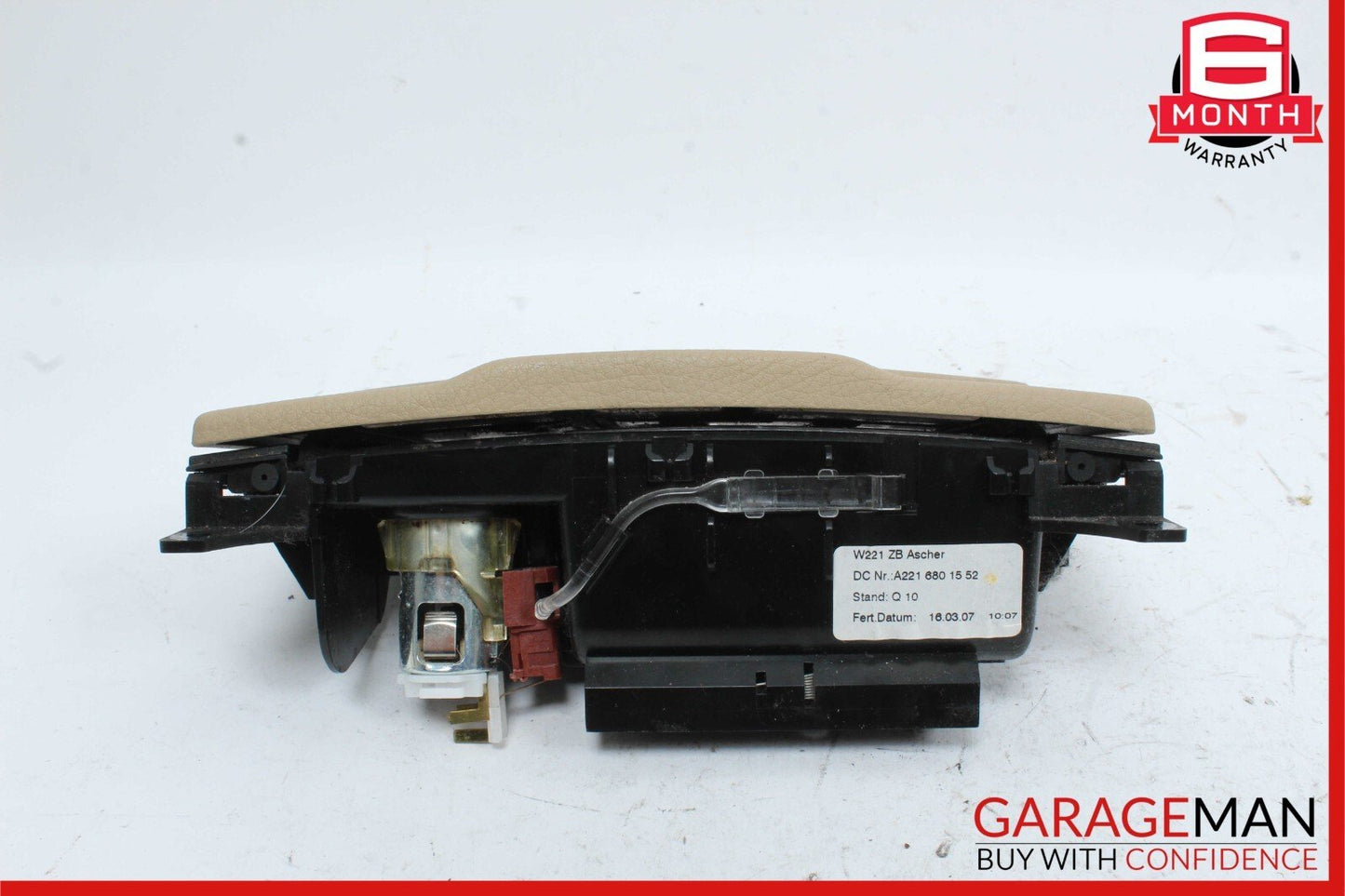 07-09 Mercedes W221 S550 Ash Tray Ashtray Lighter Compartment Tray Brown OEM
