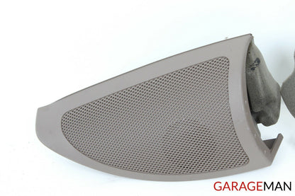 06-10 Mercedes W251 R350 Left & Right Side Door Corner Tweeter Speaker Set Brown