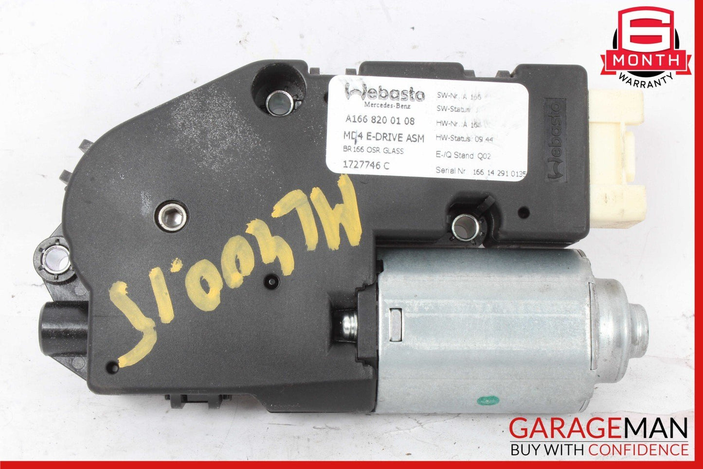 12-16 Mercedes W166 ML400 GL550 Panoramic Sunroof Glass Motor 1669069600 OEM