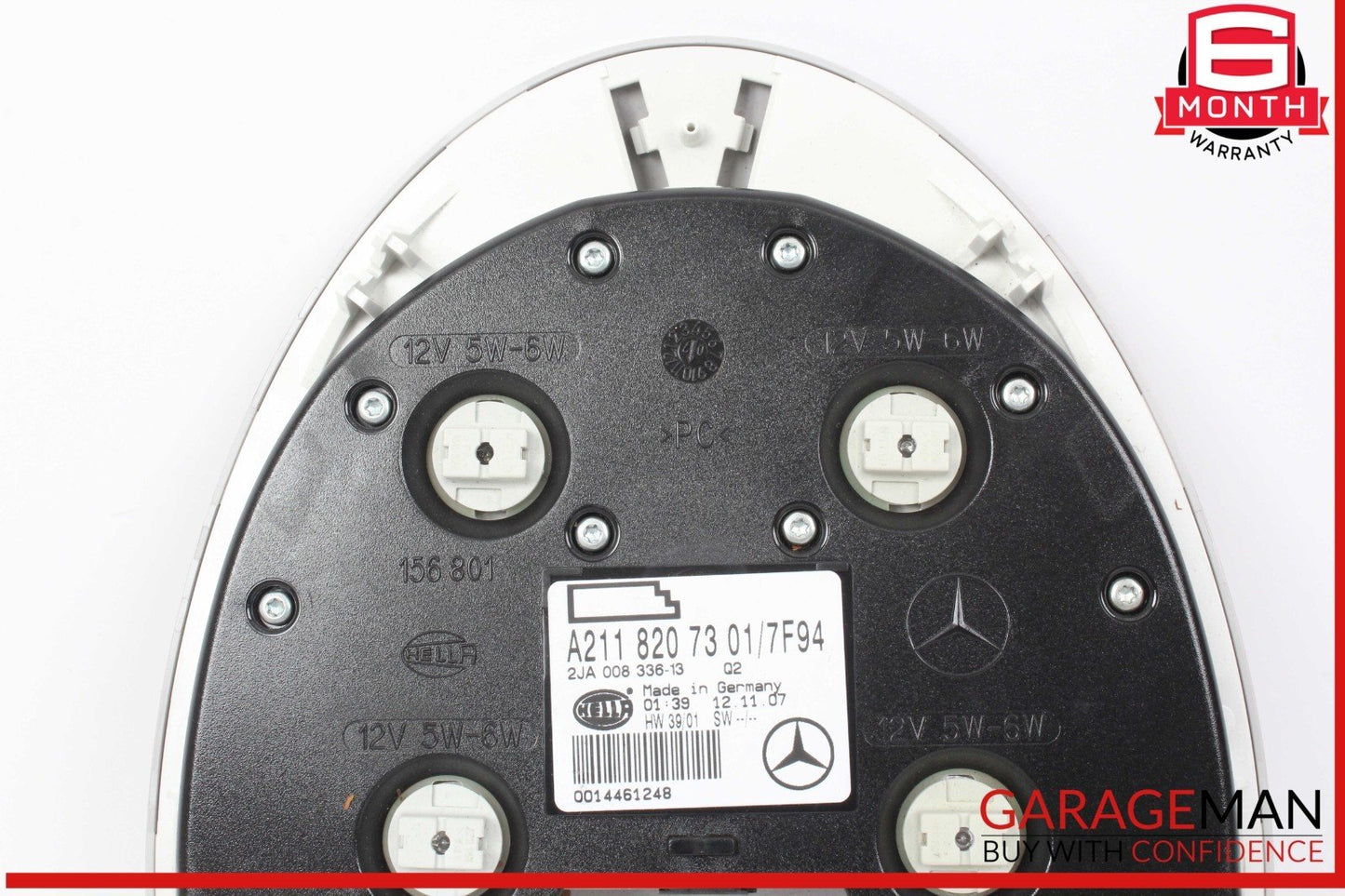 07-09 Mercedes W211 E350 E550 Rear Overhead Dome Light Gray 2118207301 OEM