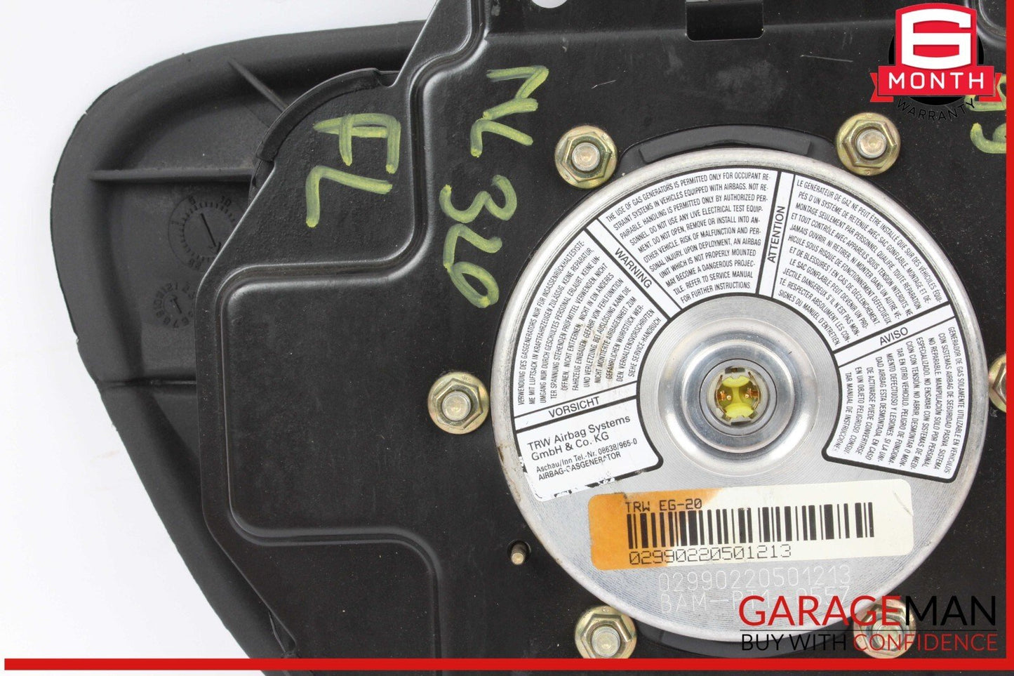 98-05 Mercedes W163 ML320 ML500 Front Left Driver Side Door Airbag Air Bag OEM