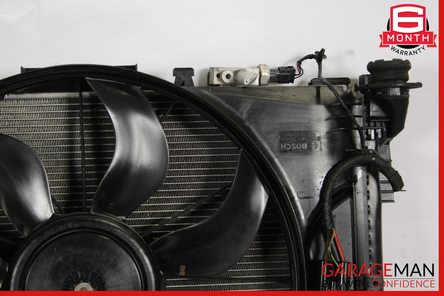 12-15 Mercedes R172 SLK250 Radiator Cooling Fan Motor AC Condenser Assy OEM