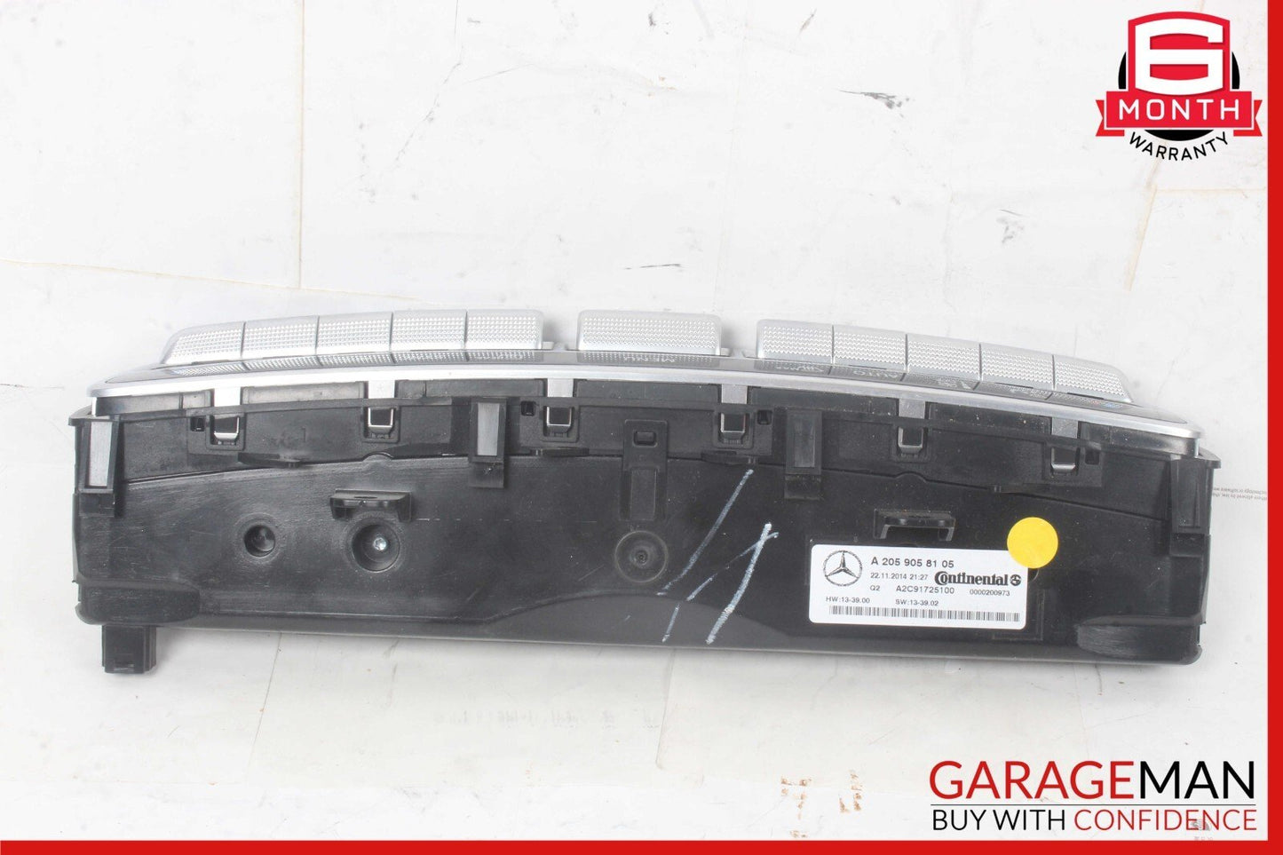 15-20 Mercedes W205 C300 C350e C400 A/C AC Heater Climate Control Switch Assy