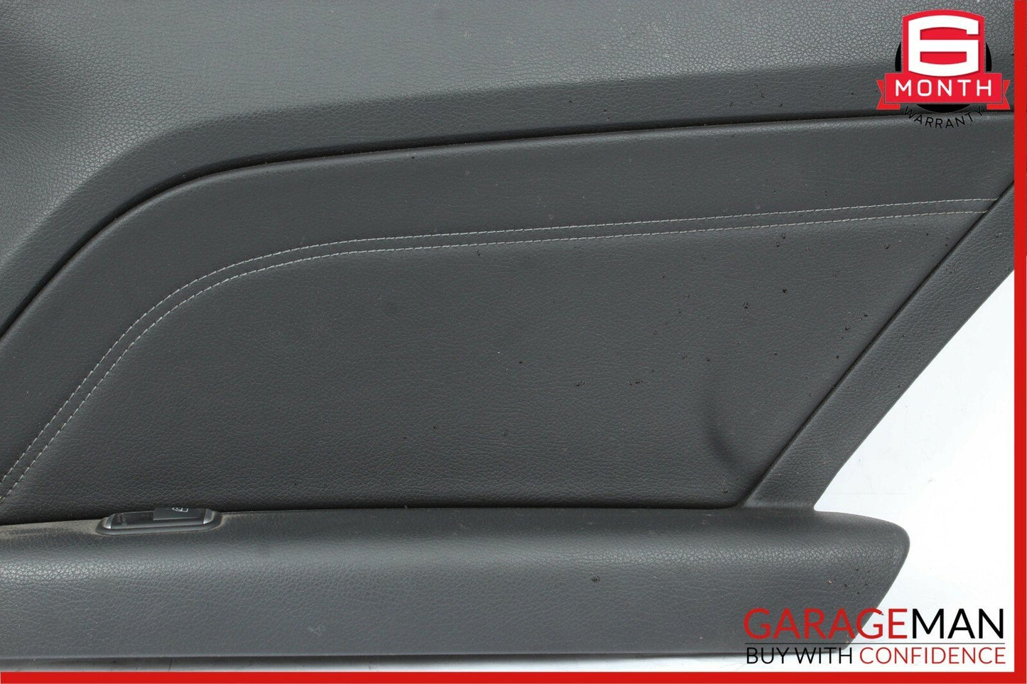 14-16 Mercedes W212 E400 Coupe Rear Right Interior Door Panel Leather Black OEM
