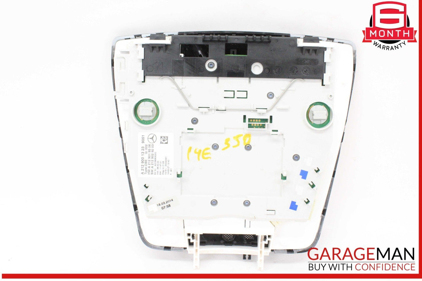 12-18 Mercedes W212 E350 CLS550 CLS400 E400 Overhead Dome Light Lamp OEM