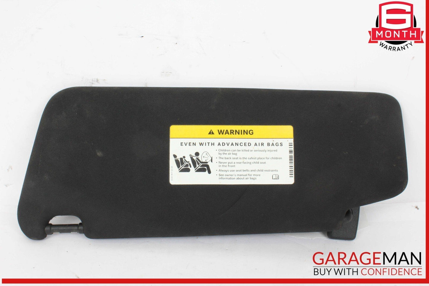 08-14 Mercedes W204 C250 C300 C350 Front Right Side Sunvisor Sun Visor Black OEM