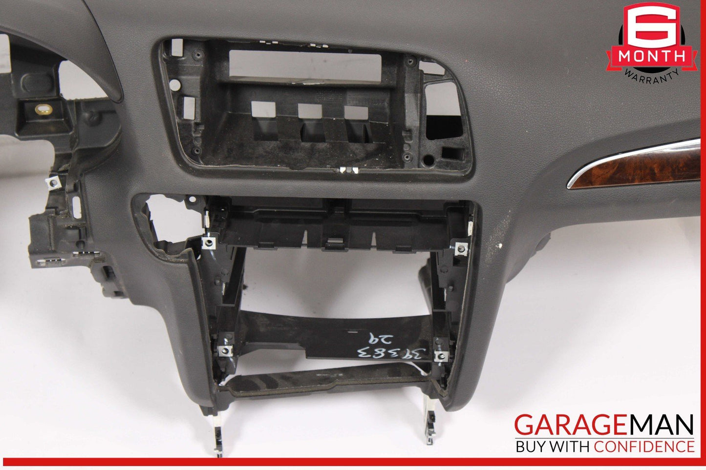 09-17 Audi Q5 Front Dash Dashboard Instrument Panel Cover Trim Assembly Black