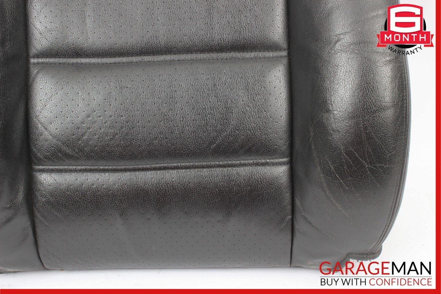 03-10 Porsche Cayenne 955 957 Front Left Top Upper Seat Cushion Black Leather