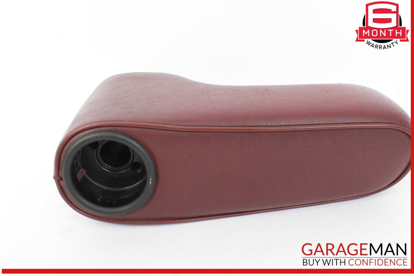 84-93 Mercedes W201 190E 190D Front Center Console Arm Rest Armrest Red OEM