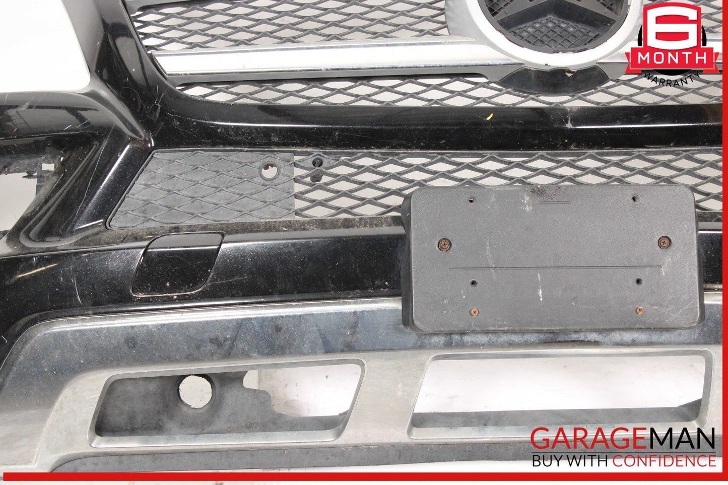 13-16 Mercedes X166 GL450 Base Front Bumper Cover Grille Trim Assembly OEM