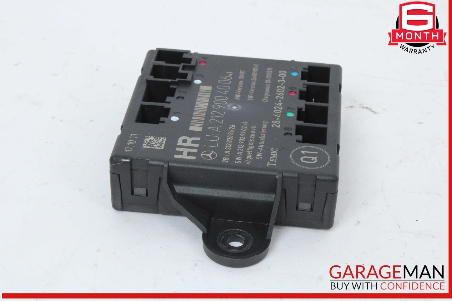 08-18 Mercedes X204 GLK350 Rear Right Side Door Control Module 2129004006 OEM