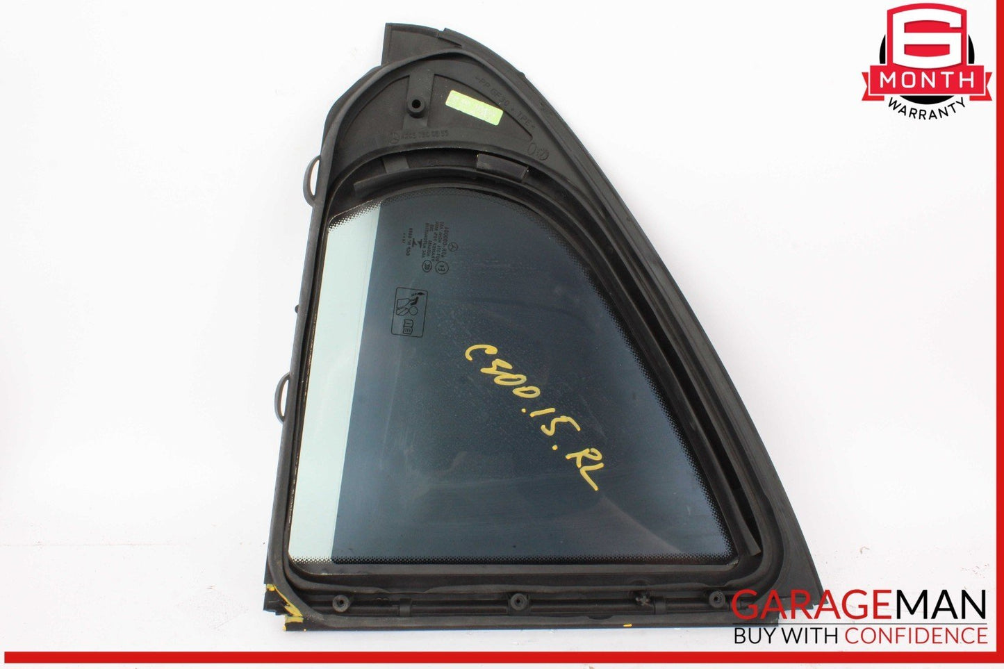 15-20 Mercedes W205 C300 C350e C400 Rear Left Side Door Window Quarter Glass OEM