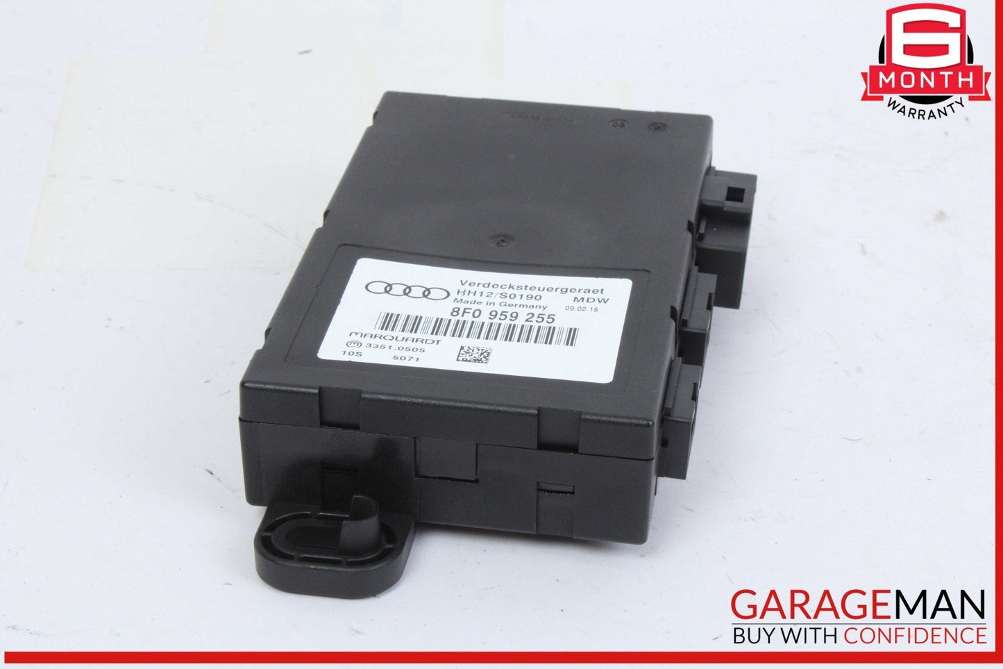 12-17 Audi A5 S5 Convertible Top Roof Control Module Unit 8F0959255 OEM