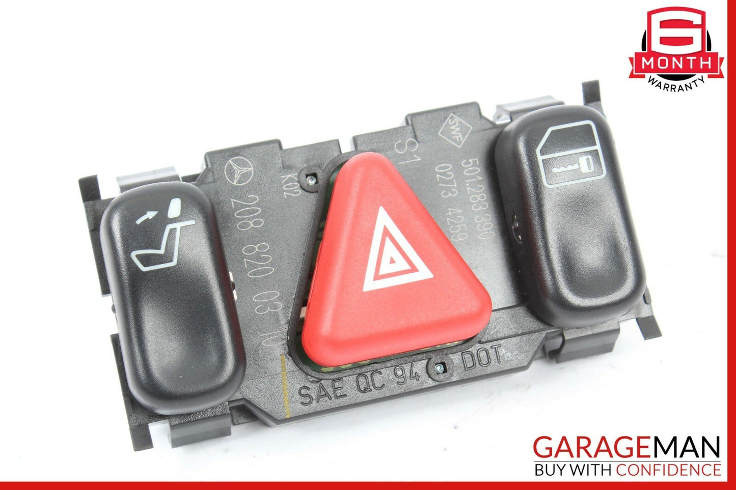 98-02 Mercedes E430 CLK430 Hazard Light Door Lock Switch Control Panel