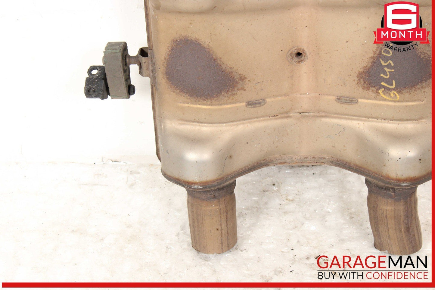 13-19 Mercedes X166 GL450 GLS550 Exhaust Central Resonator Mid Pipe Silencer OEM