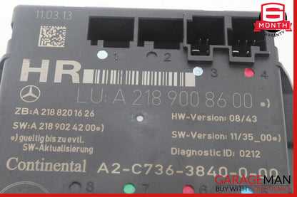08-18 Mercedes W212 E350 C350 CLS550 Rear Right Side Door Controller Module OEM