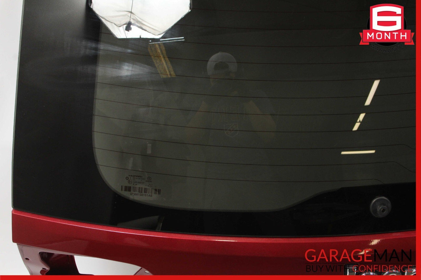 14-17 Jeep Grand Cherokee Rear Trunk Hatch Tailgate Lift Gate Glass Assy Red OEM