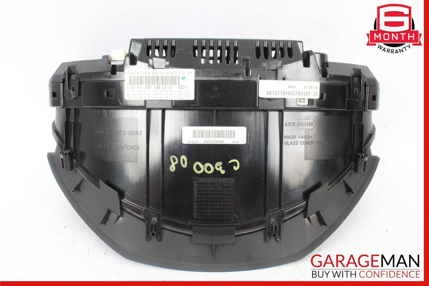 08-11 Mercedes W204 C300 GLK350 Speedometer Instrument Cluster 2045402948 OEM