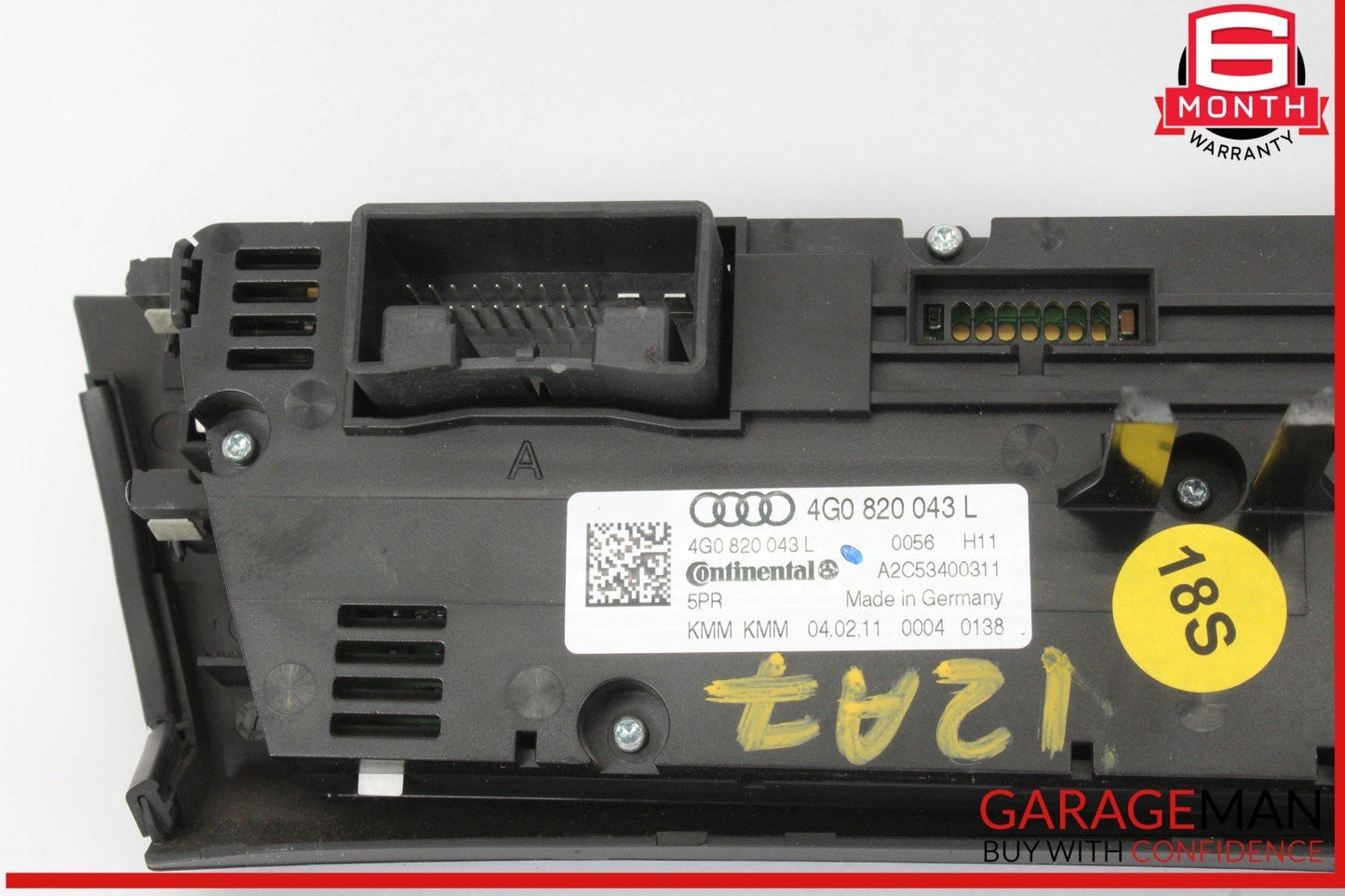 12-18 Audi A7 AC A/C Air Conditioning Heater Temperature Control Unit 4G0820043L