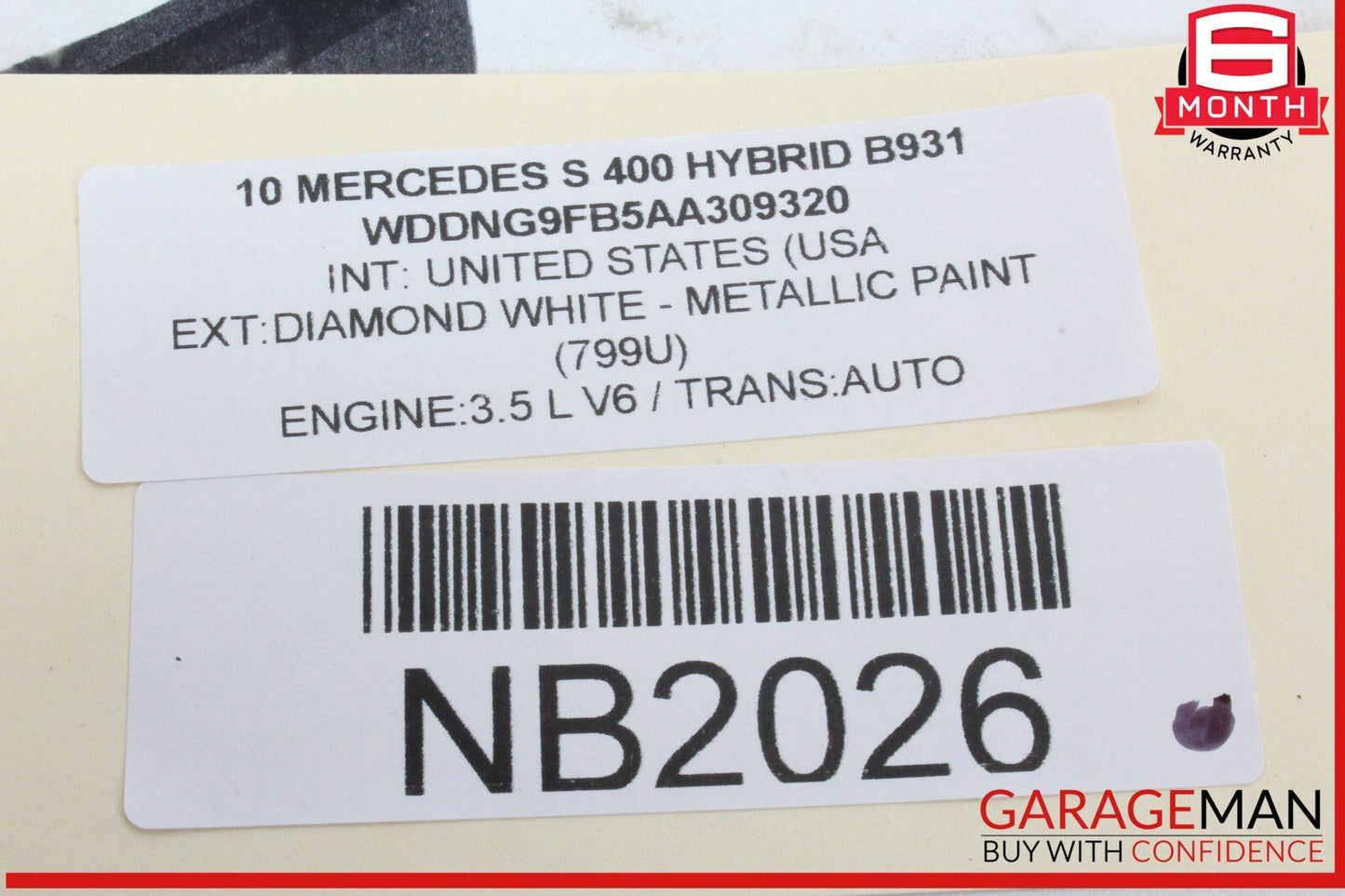10-13 Mercedes W221 S400 Hybrid Front Bumper Towing Eye Hook Cover OEM
