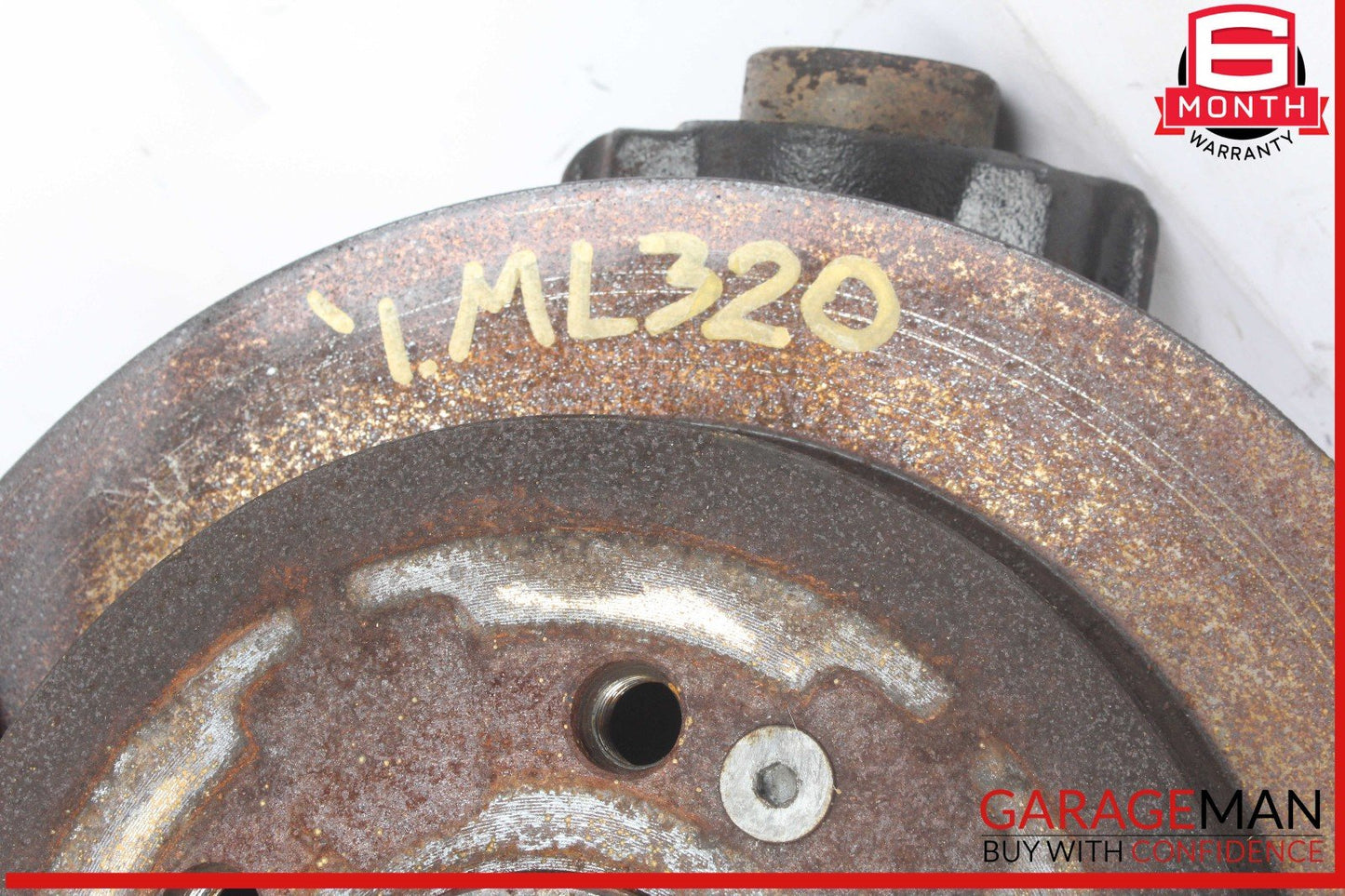 98-05 Mercedes W163 ML350 Rear Right Side Spindle Knuckle Hub w/ Rotor Disc OEM