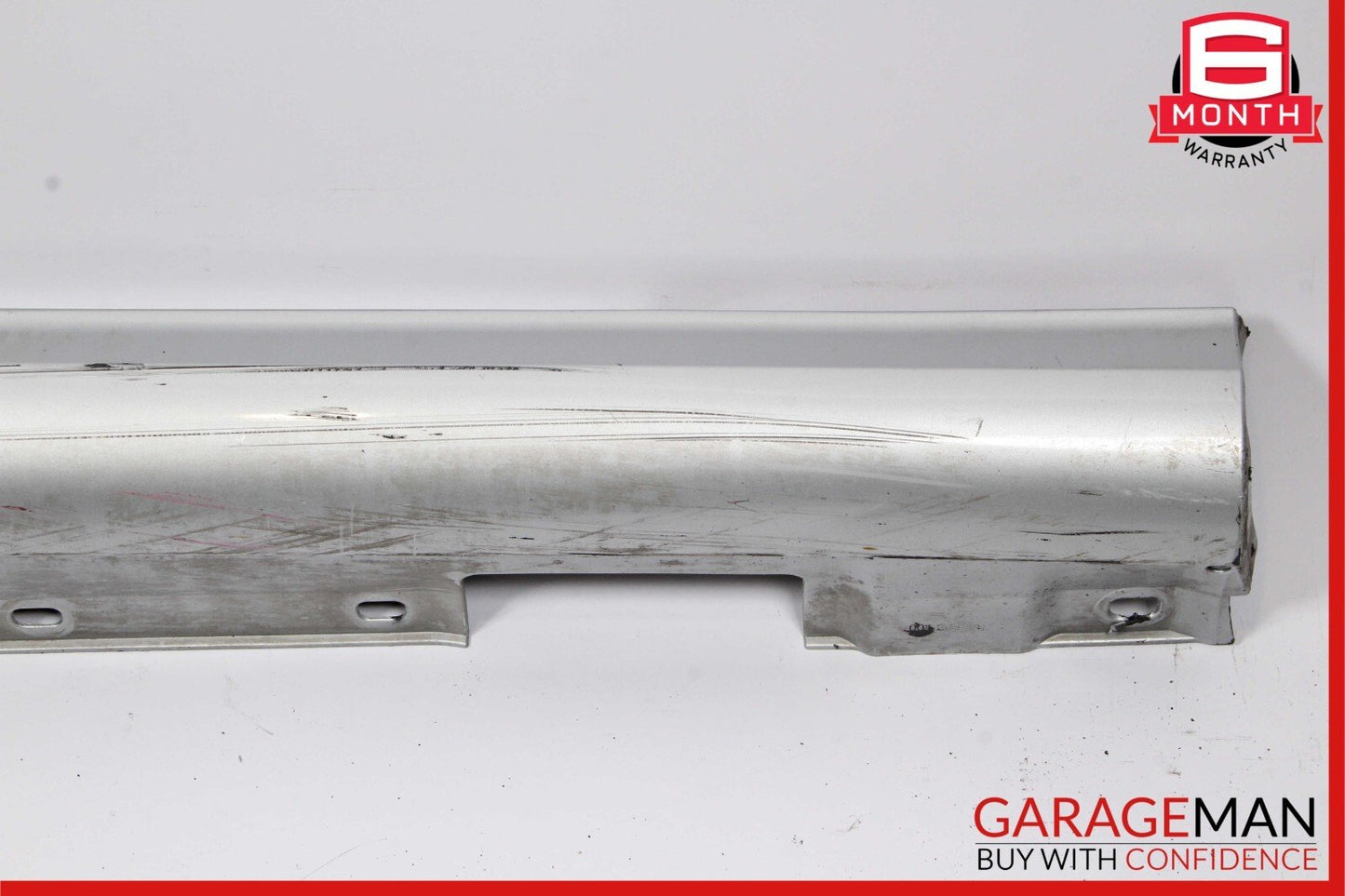 08-14 Mercedes W204 C250 AMG Sport Sedan Right Side Rocker Skirt Iridium Silver