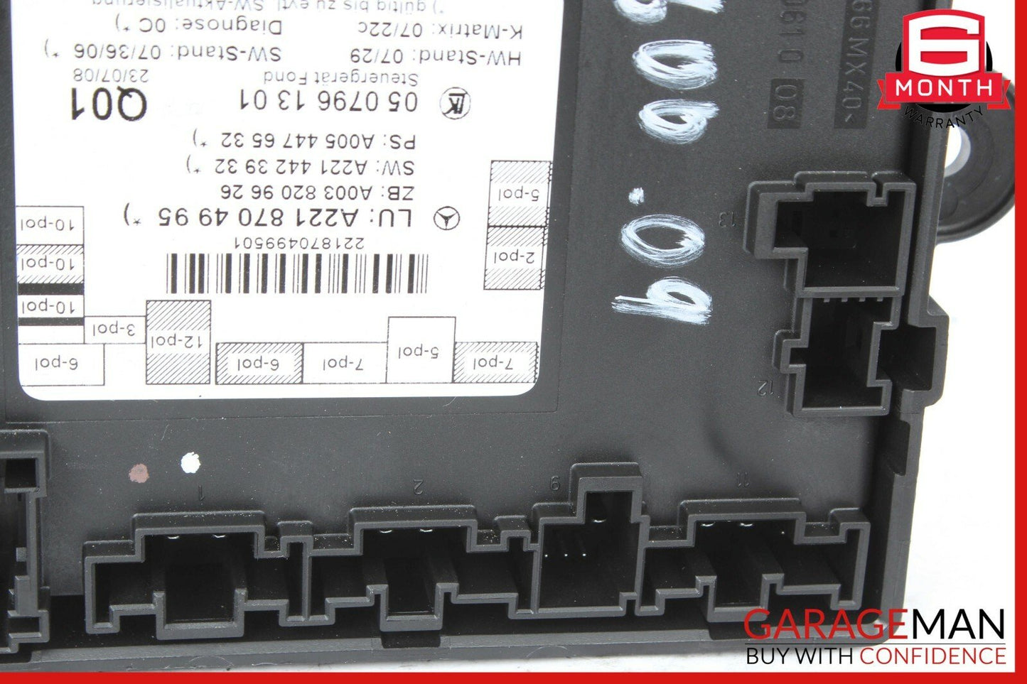 07-13 Mercedes W221 S600 S550 S65 AMG Rear Door Control Module 2218704995 OEM