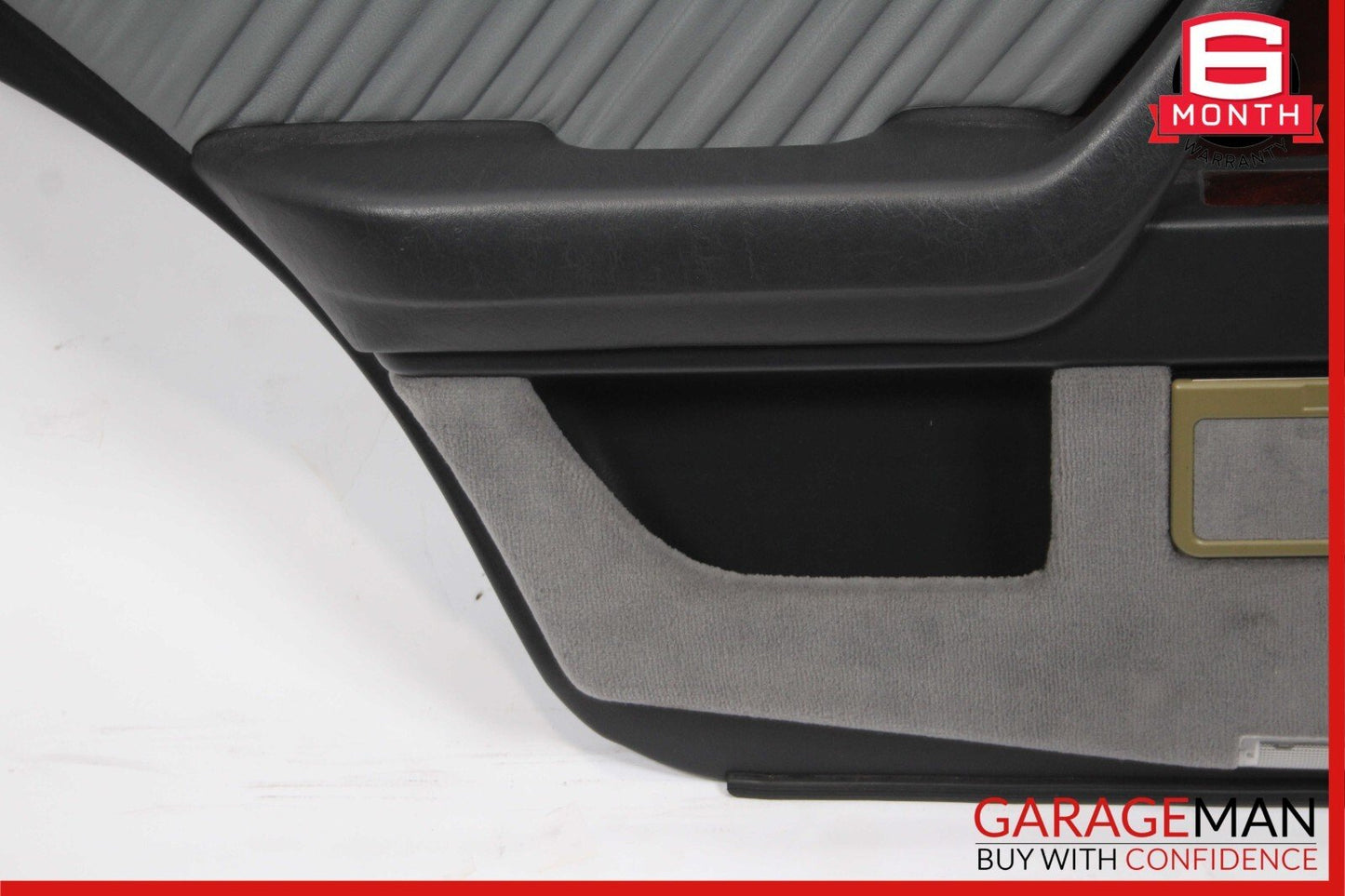92-99 Mercedes W140 500SEL S420 Rear Left Driver Side Interior Door Panel Gray
