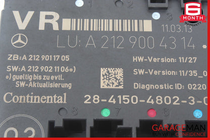 08-18 Mercedes W212 E350 C300 SLK250 Front Right Side Door Control Module OEM
