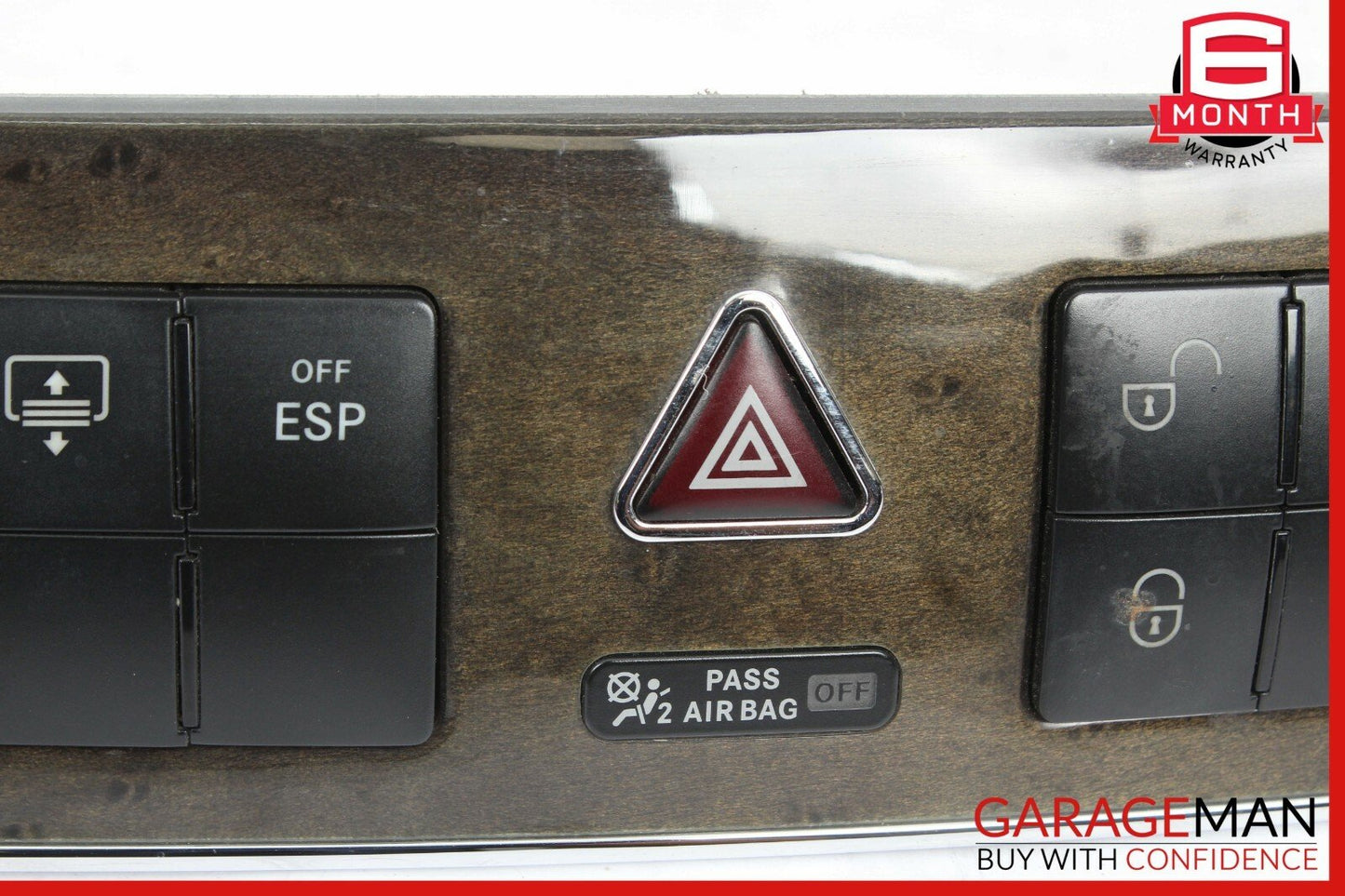 05-07 Mercedes W203 C230 C55 AMG Dash Hazard Light Switch Door Lock Control
