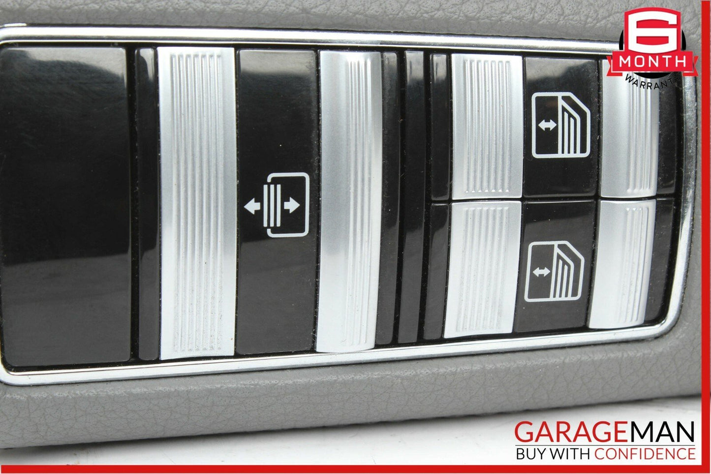 07-13 Mercedes W221 S550 Rear Left Side Door Window Switch Control Trim Grey