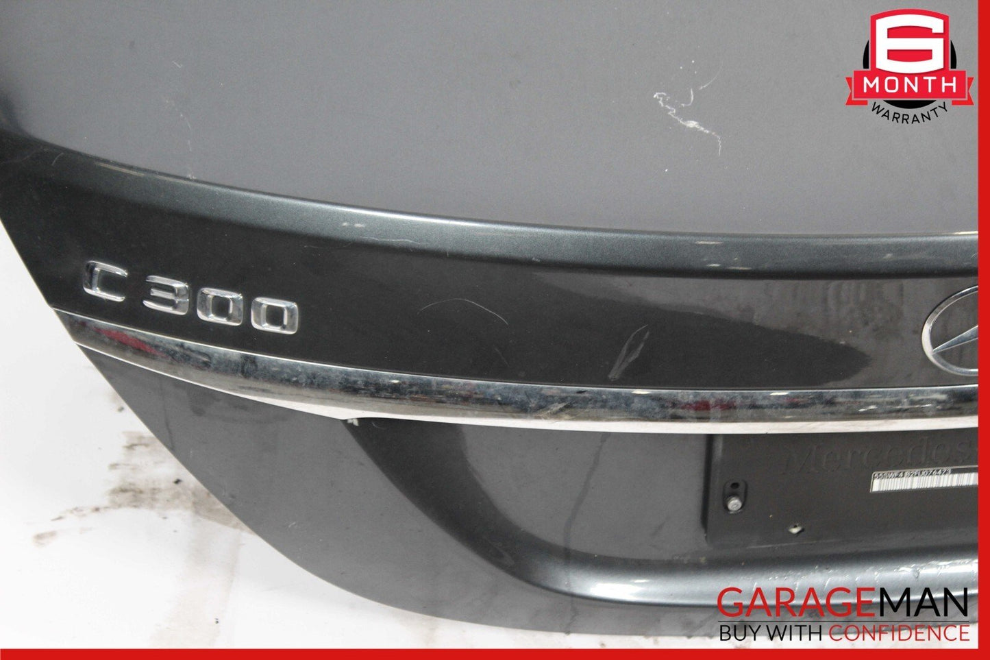 15-20 Mercedes W205 C300 Rear Trunk Lid Shell Cover Panel Black OEM