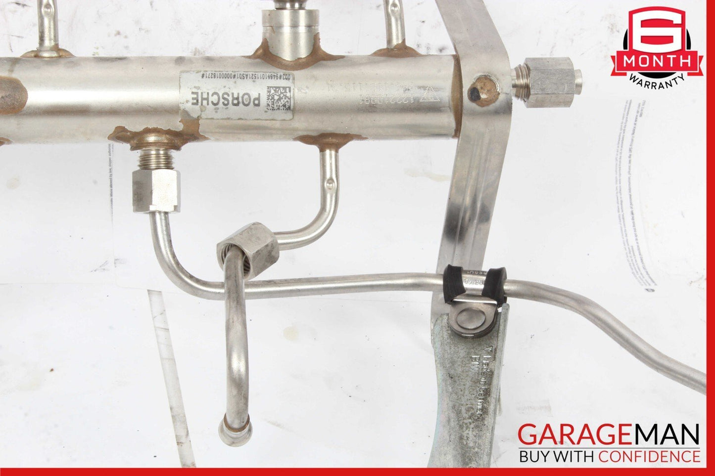 11-16 Porsche Panamera 970 3.6L V6 Fuel Injector Rail w/ Fuel Injectors OEM