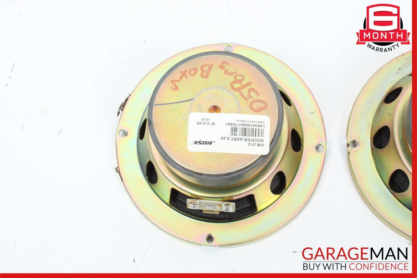 05-08 Porsche Boxster S 987 Bose Speaker Bass Box 4B9035382 Set of 2 Pc OEM