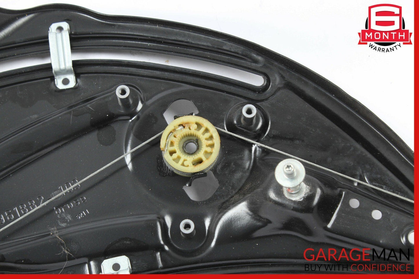 10-16 Mercedes W207 E350 Coupe Rear Right Door Window Regulator Frame w/o Motor
