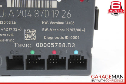 08-14 Mercedes W204 C350 C300 Front Right Side Door Control Module OEM