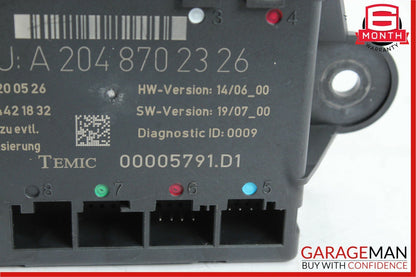 08-14 Mercedes W204 C280 C350 Rear Left Side Door Control Module 2048702326 OEM